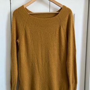 Golden yellow LOFT sweater